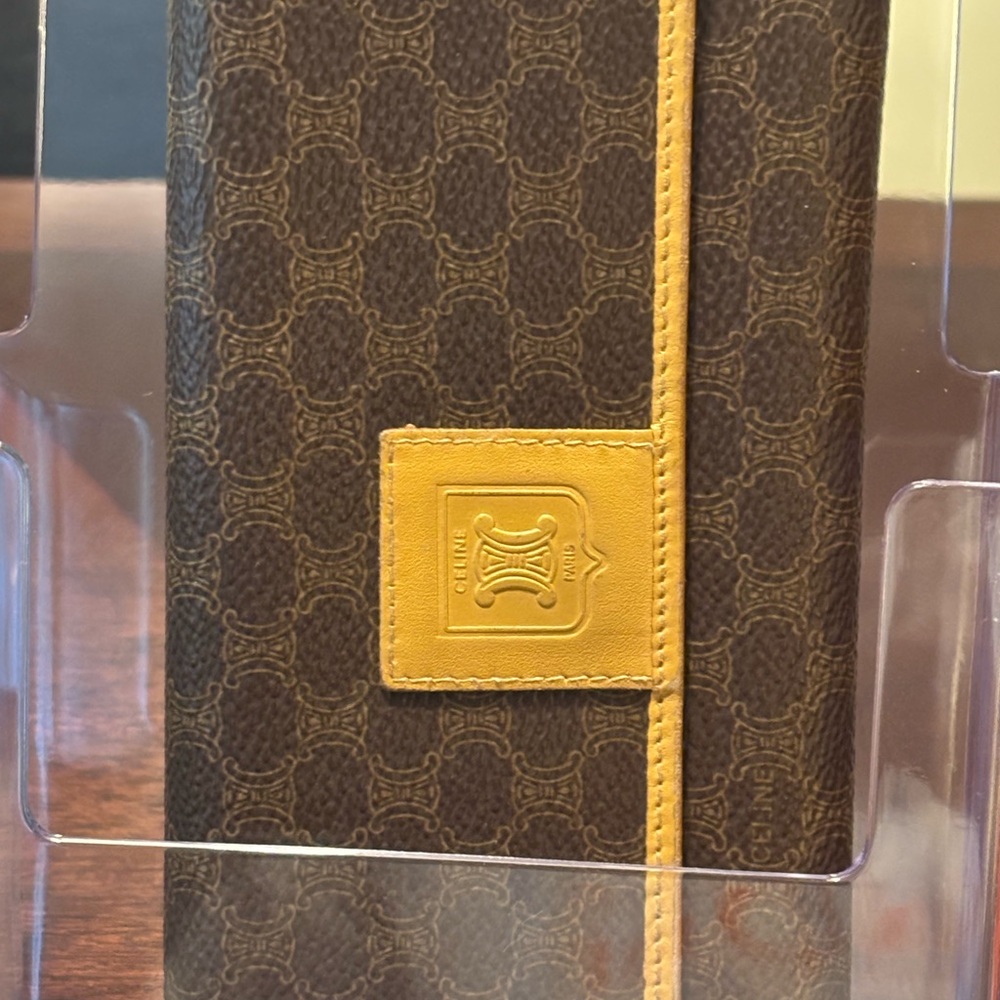 Celine Elegant Brown and Yellow Wallet